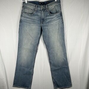 BKE Jeans Jake Mens 32x32 Blue Denim Straight Leg Stretch Buckle Medium Wash